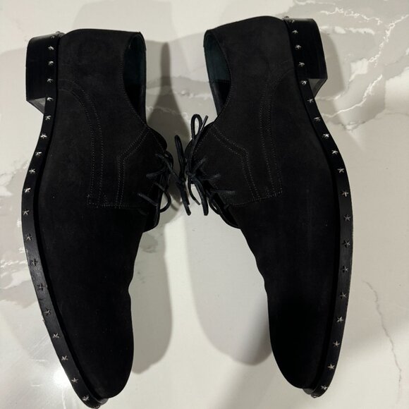 JIMMY CHOO Mens Axel Black Suede Studded Oxfords Size EU 44/ US 11 main image 11